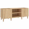 vidaXL Skrinka na platne, dub sonoma, 121x38x48 cm, technické drevo