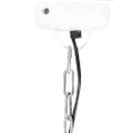 vidaXL Industriálna závesná lampa 25 W biela mangovník 52 cm okrúhla E27