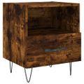 vidaXL Nočné stolíky 2 ks dymový dub 40x35x47,5 cm kompozitné drevo