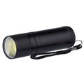 LED svietidlo kovové EMOS P3894, 3W COB LED, na 3x AAA čierna