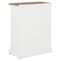 vidaXL Komoda biela 60x30x80 cm masívne drevo