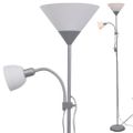 vidaXL Stojanová lampa, sivá