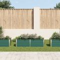 vidaXL Vyvýšený záhradný záhon, pozinkovaná oceľ 160x40x45 cm, zelený