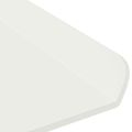 vidaXL Závesná polica 3 ks Biely 40 x 9 x 2,5 cm Oceľ