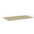 vidaXL Prídavné police 8 ks, dub sonoma 60x30x1,5 cm, drevotrieska