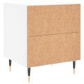 vidaXL Nočné stolíky 2 ks biele 40x35x47,5 cm kompozitné drevo