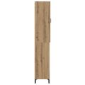 vidaXL Highboard Remeselný dub 69,5 x 34 x 180 cm Kompozitné drevo