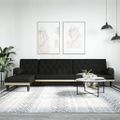 vidaXL Pohovka v tvare L čierna 260x140x70 cm látka
