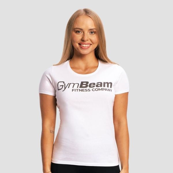 Dámske tričko Fitness White - GymBeam, veľkosť L