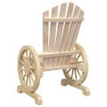 vidaXL Záhradná stolička Adirondack jedľový masív
