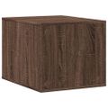 vidaXL Uzavretý box na stelivo, hnedý dub 47x59x42cm, kompozitné drevo