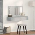 vidaXL Toaletný stolík Sivá 100 x 40 x 70 cm Kompozitné drevo