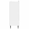 vidaXL Servírovacia skriňa Biela s vysokým leskom 66 x 34,5 x 97 cm
