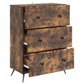 vidaXL Zásuvkový kabinet 66 x 34,5 x 90 cm Kompozitné drevo Dymový dub