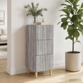 vidaXL Zásuvkový kabinet Sivá sonoma 33 x 34,5 x 90 cm