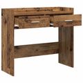 vidaXL Konzolový stôl Staré drevo 90 x 35 x 80 cm Kompozitné drevo