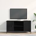 vidaXL TV skrinka 100 x 40 x 50 cm Čierny dub Kompozitné drevo