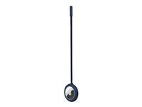 Bezpečný držiak s popruhom pre Bluetooth lokalizačný čip - modrá pacifik - pre Apple AirTag