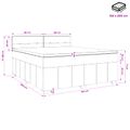 vidaXL Posteľ boxspring s matracom Svetlosivá 160 x 200 cm Látka