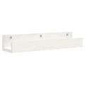 vidaXL Nástenné skrinky 2 ks biele 50x12x9 cm masívna borovica