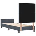 vidaXL Posteľ s pružinovým rámom Tmavo šedá 80 x 200 cm Zamat