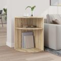 vidaXL Koncový stôl Sonoma dub 39,7 x 39,7 x 60 cm Kompozitné drevo