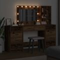 vidaXL Toaletný stolík 3 ks Staré drevo 78,5 x 41 x 135 cm