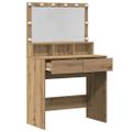 vidaXL Toaletný stolík Remeselný dub 80 x 41 x 134,5 cm