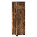 vidaXL Kúpeľňová skriňa Dymová dub 30,5 x 30 x 101 cm Kompozitné drevo
