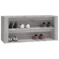 vidaXL Regál na topánky sivý dub sonoma 100x35x45 cm spracované drevo