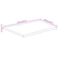vidaXL Stolová doska 70x60x2,5 cm živý okraj masívne mango