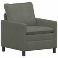 vidaXL Sada pohoviek 2 ks Svetlosivá Látka