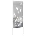 vidaXL Záhradná clona na súkromie Rezací Strieborná 50 x 140 cm