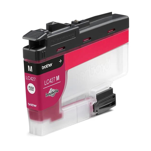 LC-427M (inkoust magenta, 1 500 str.) Inkoustová náplň, originálna, pre Brother MFC-J5955DW, MFC-J6955DW, 1500 strán, červená