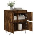 vidaXL Komoda dymový dub 60x35x70 cm spracované drevo