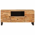vidaXL TV skrinka Hnedá 105 x 33 x 46 cm Masívne mango drevo