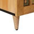 vidaXL TV skrinka Prírodná 105 x 33 x 46 cm Masívne mango drevo