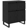 vidaXL Servírovacia skriňa Čierny dub 60 x 35 x 70 cm
