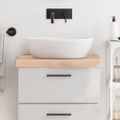 vidaXL Kúpeľňová doska 60x50x(2-6) cm neošetrený masív