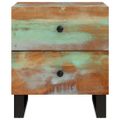 vidaXL Nočné stolíky 2 ks 40x33x46 cm masívne recyklované drevo