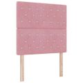vidaXL Posteľ s pružinovým rámom Ružová 200 x 120 cm Zamat