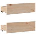 vidaXL Posteľ bez matraca so zásuvkami 120x200 cm borovica