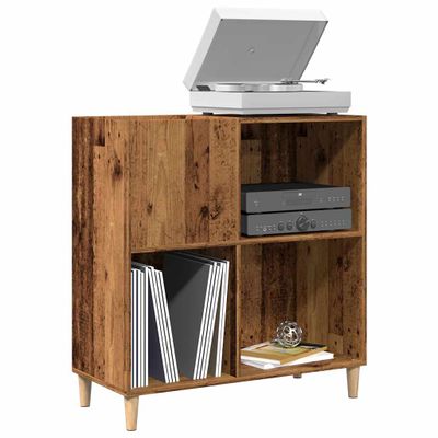 vidaXL Skrinka na platne staré drevo 84,5x38x89 cm kompozitné drevo