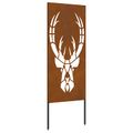 vidaXL Záhradná clona na súkromie Zvieracia potlač Hrdzavý 50 x 140 cm