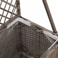 vidaXL Záhradný kvetináč s trellis Sivá 35 x 30 x 135 cm polyratan