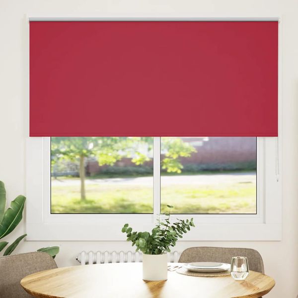 vidaXL Roleta Zatemnenie červená 155x150 cm Šírka látky 151,6cm