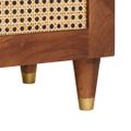 vidaXL TV skrinka Hnedá 105 x 33,5 x 46 cm Masívne mango drevo