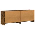 vidaXL Skriňa pod posteľ s poličkou 2 ks Dymový dub 66 x 33 x 48 cm
