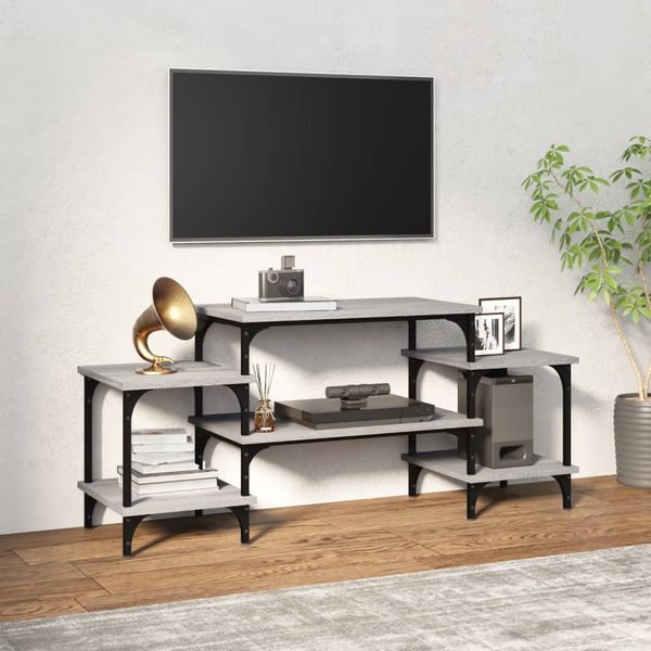 vidaXL TV skrinka sivý dub sonoma 117x35x52 cm spracované drevo