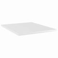 vidaXL Prídavné police 8ks, lesklé biele 40x50x1,5cm, kompozitné drevo